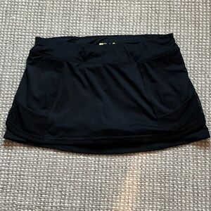 Black Women's Skort